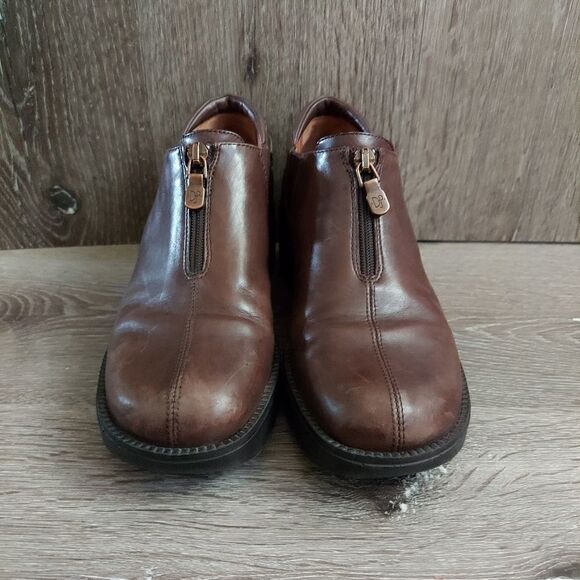 Donald J Pliner Brown Wedged Bootie Size 5M - Picture 2 of 10